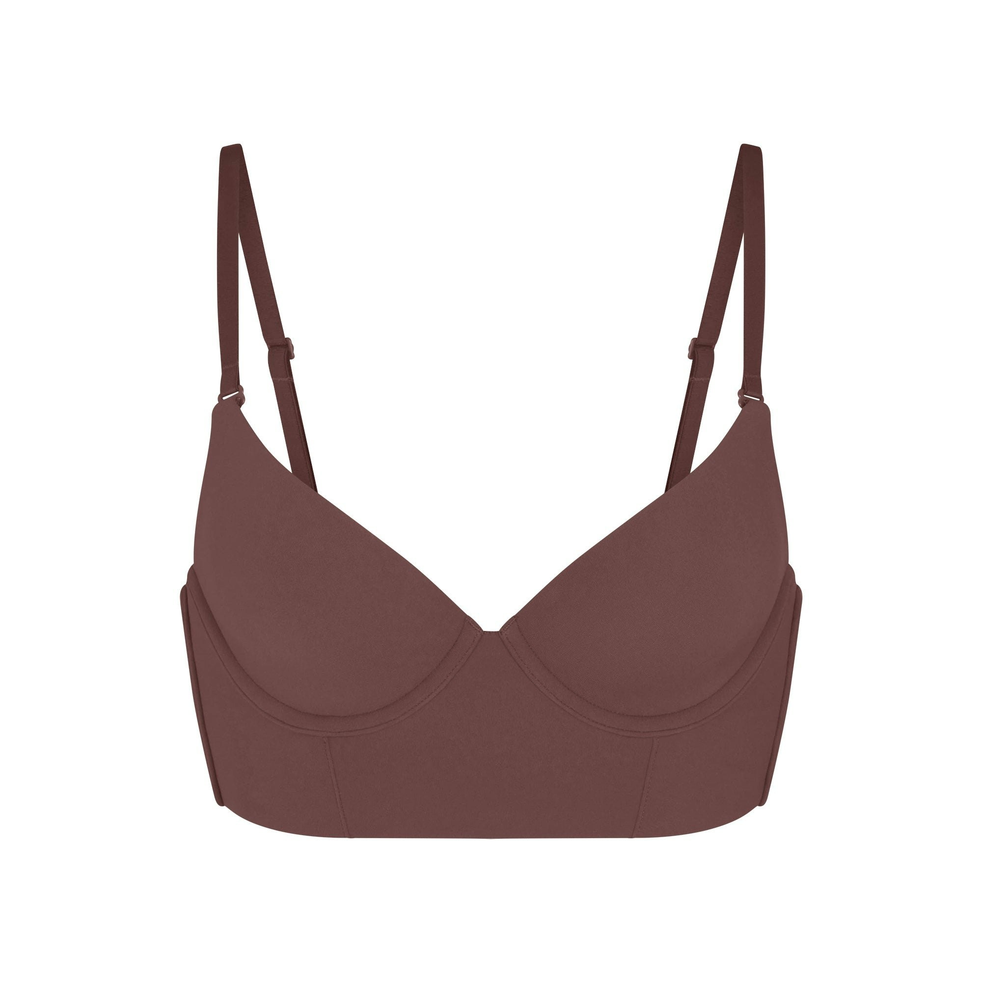 FITS EVERYBODY LOW BACK LONGLINE BRA - COCOA - image 29
