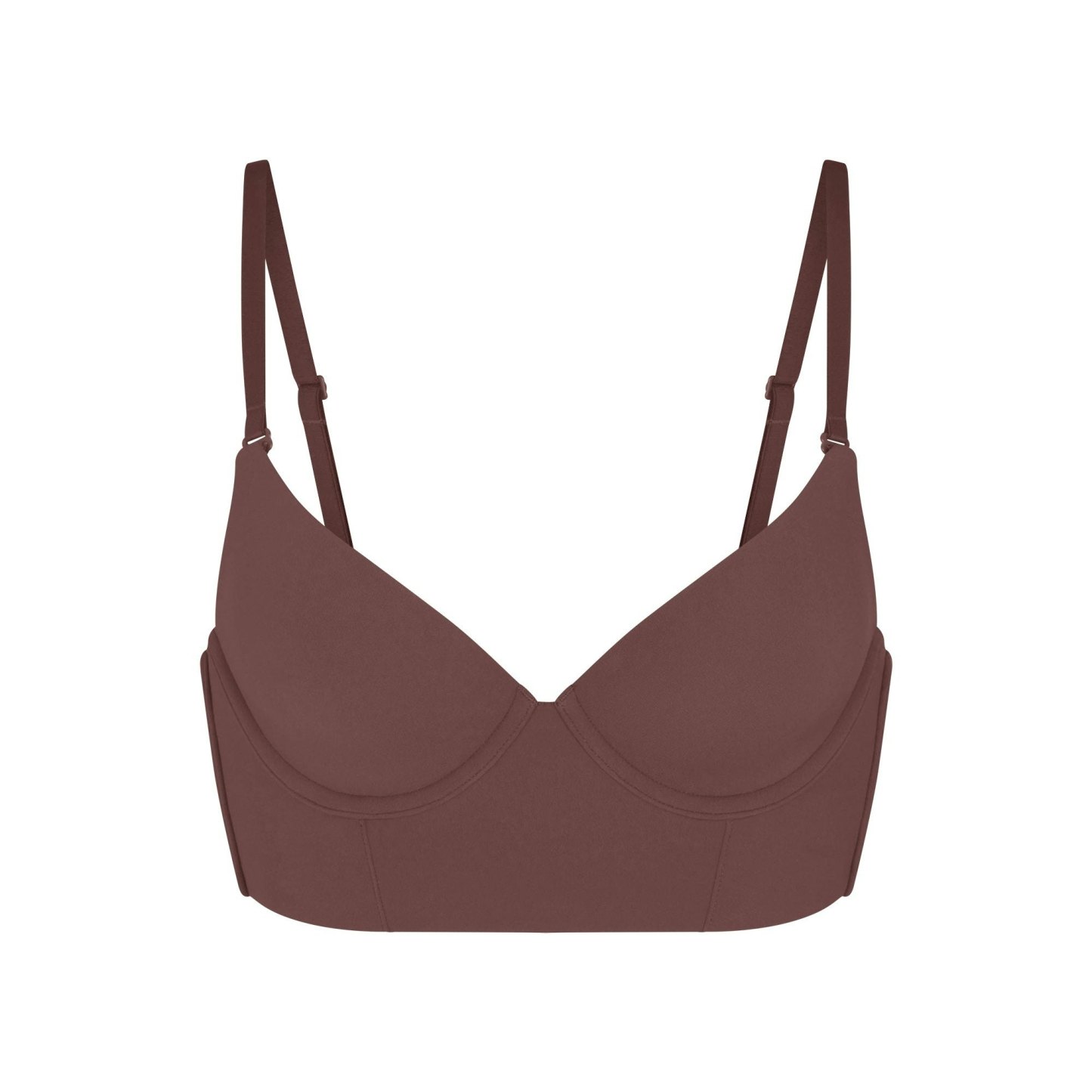 FITS EVERYBODY LOW BACK LONGLINE BRA - COCOA - image 29