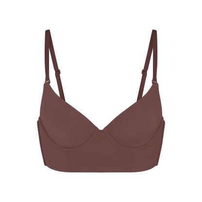 FITS EVERYBODY LOW BACK LONGLINE BRA - COCOA - image 29