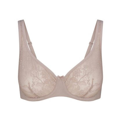SKIMS LACE UNLINED MINIMIZER BRA - FAWN - image 9