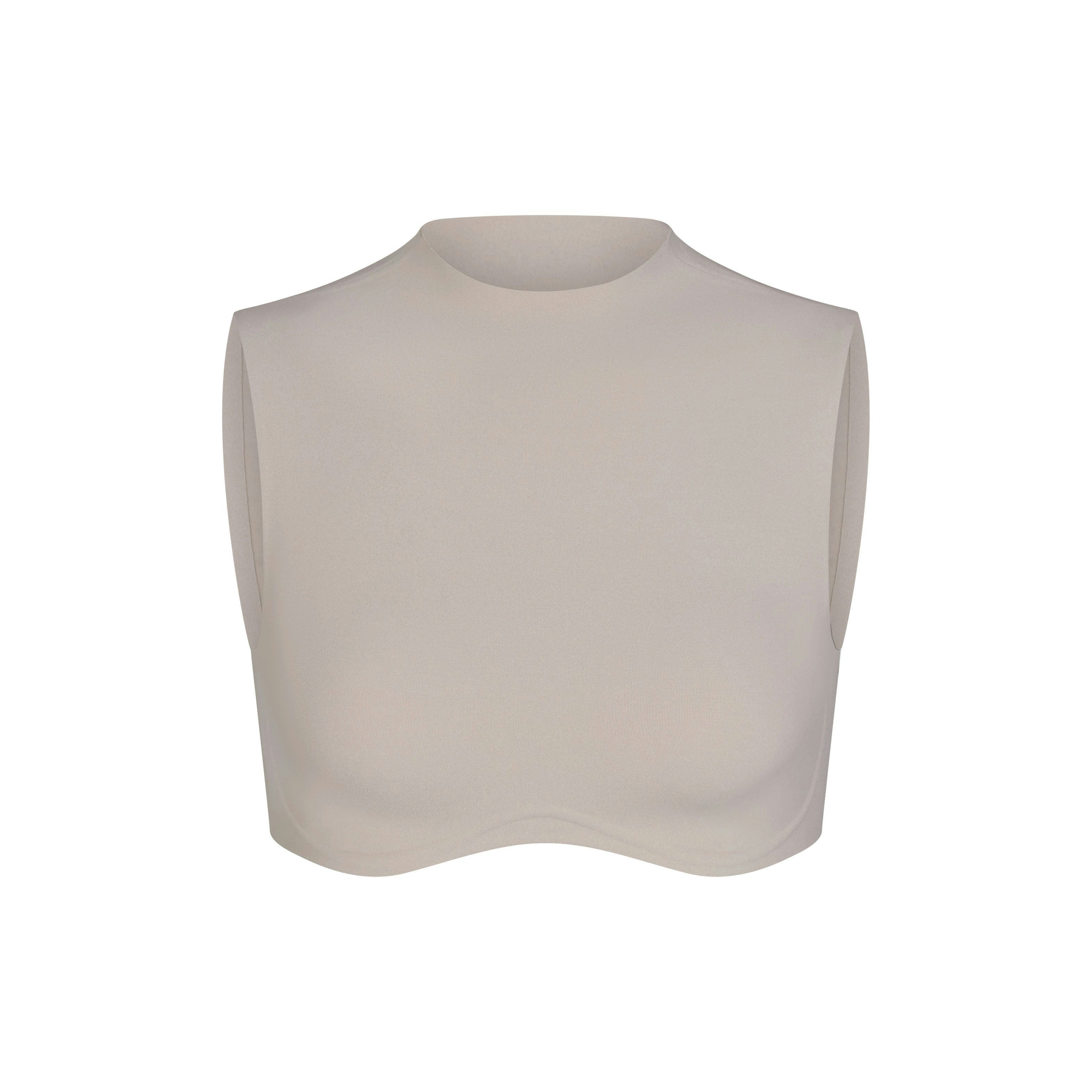 NikeSKIMS STUDIO STRETCH MOCK NECK BRA TOP - LINEN - image 5