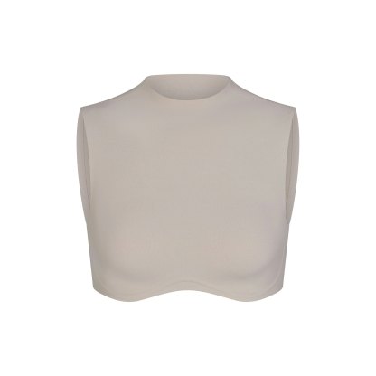 NikeSKIMS STUDIO STRETCH MOCK NECK BRA TOP - LINEN - image 5