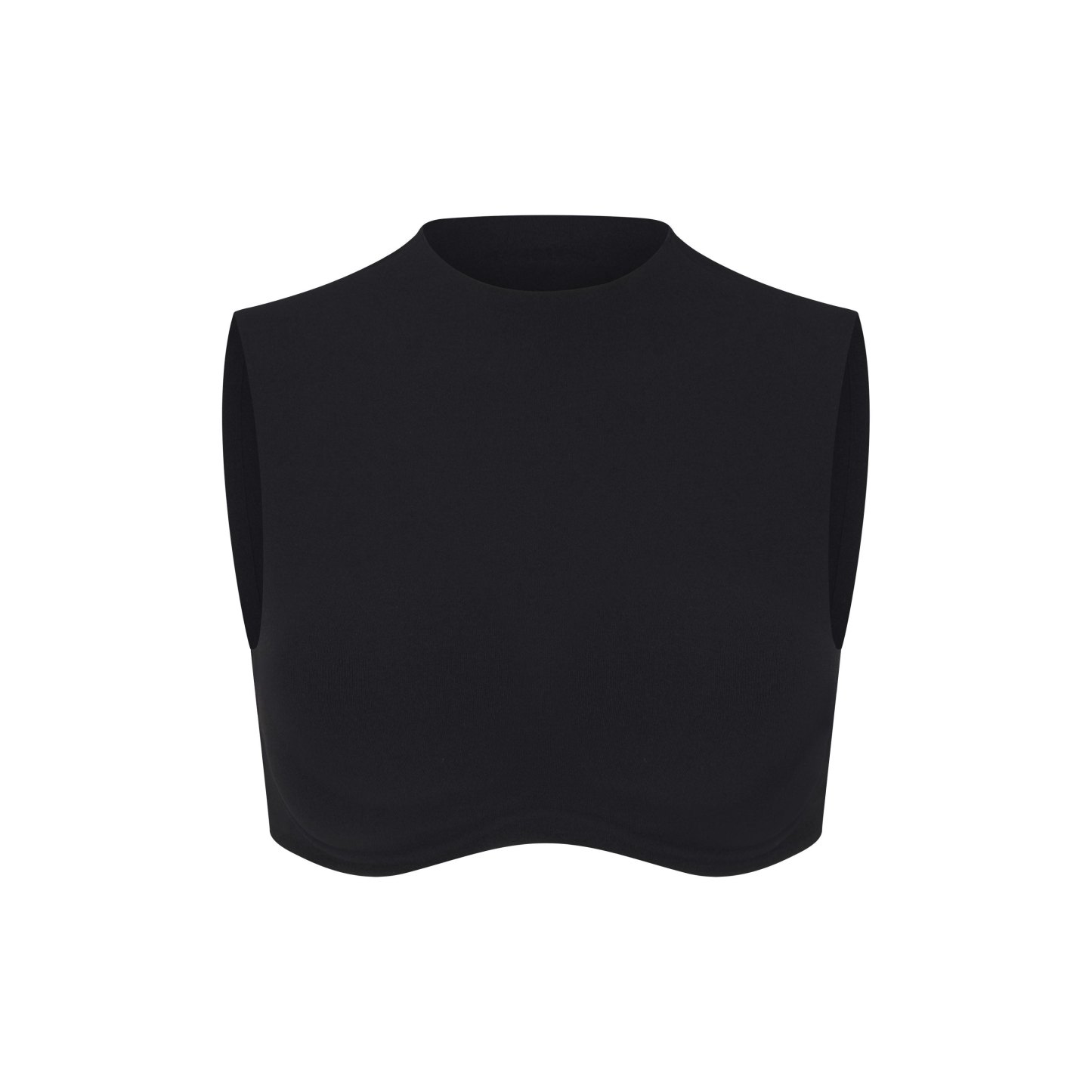 NikeSKIMS STUDIO STRETCH MOCK NECK BRA TOP - OBSIDIAN - image 11