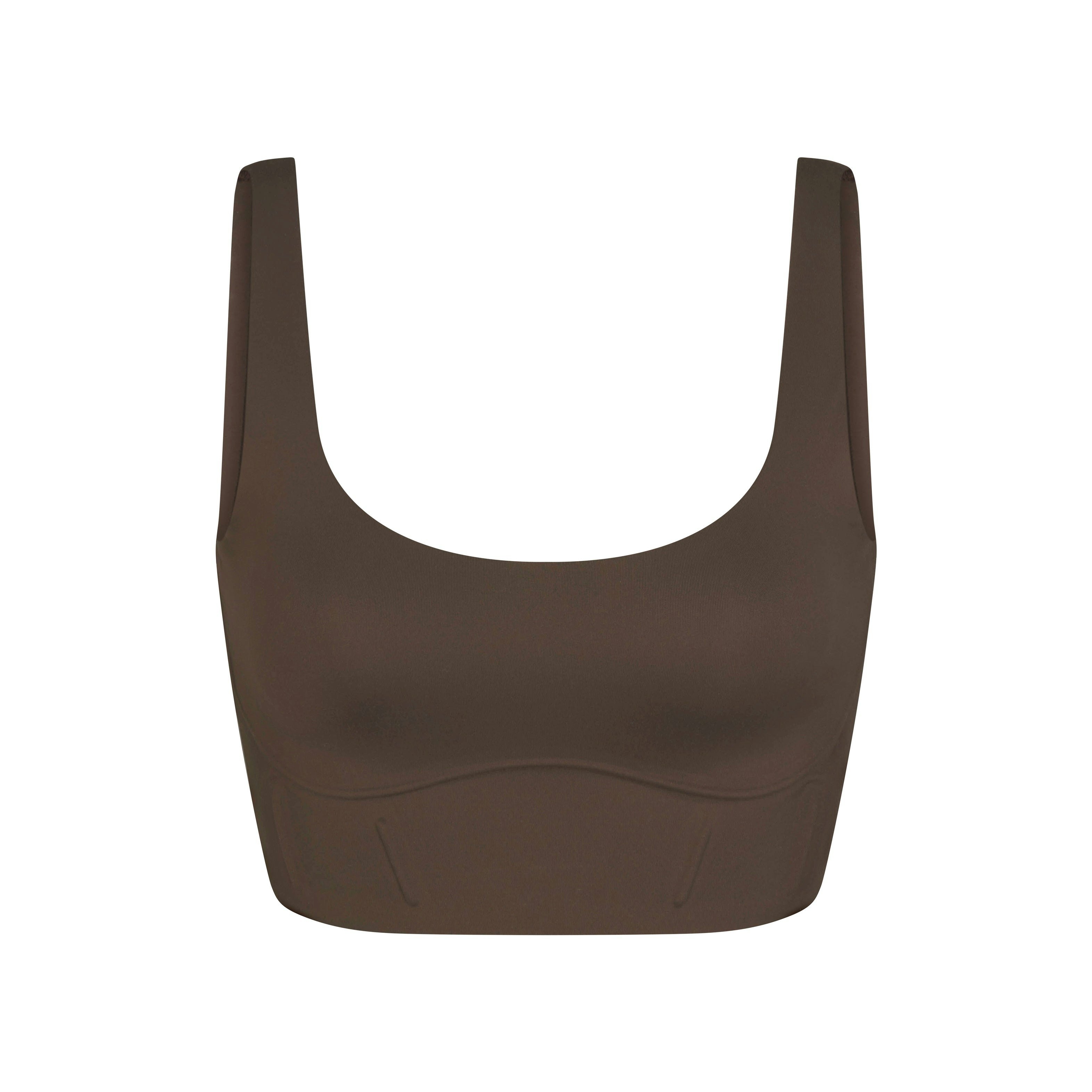 NikeSKIMS MATTE LONGLINE CORSET BRA - DARK SEPIA - image 13