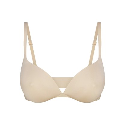SKIMS ULTIMATE NIPPLE WIRELESS PUSH-UP BRA - SAND - image 11