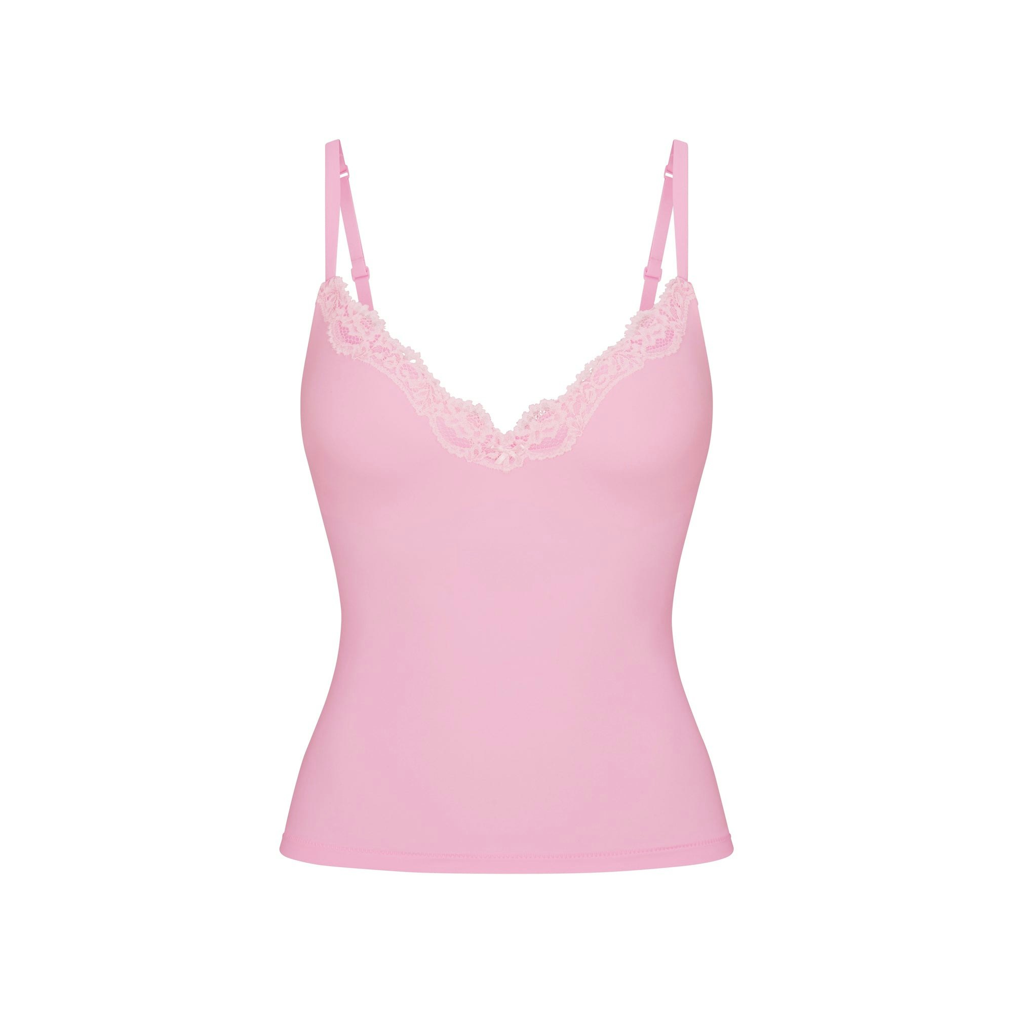 FITS EVERYBODY LACE PUSH-UP CAMI - BUBBLE GUM TONAL - image 5