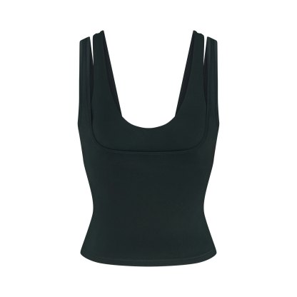 NikeSKIMS MATTE DOUBLE STRAP SCOOP TANK - DARK TEAL - image 19