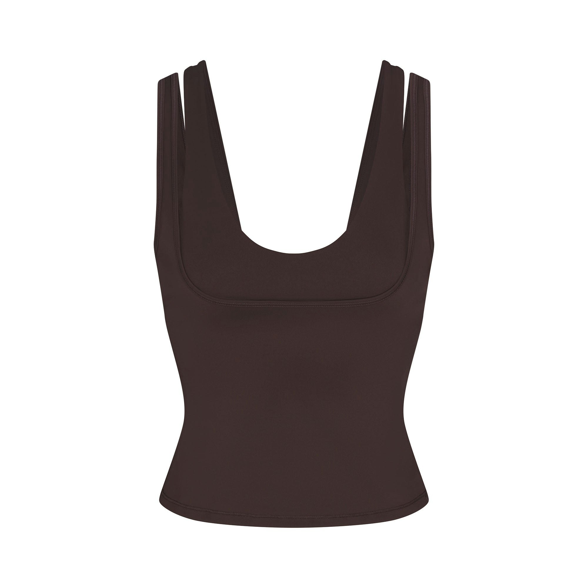NikeSKIMS MATTE DOUBLE STRAP SCOOP TANK - DARK SEPIA - image 8
