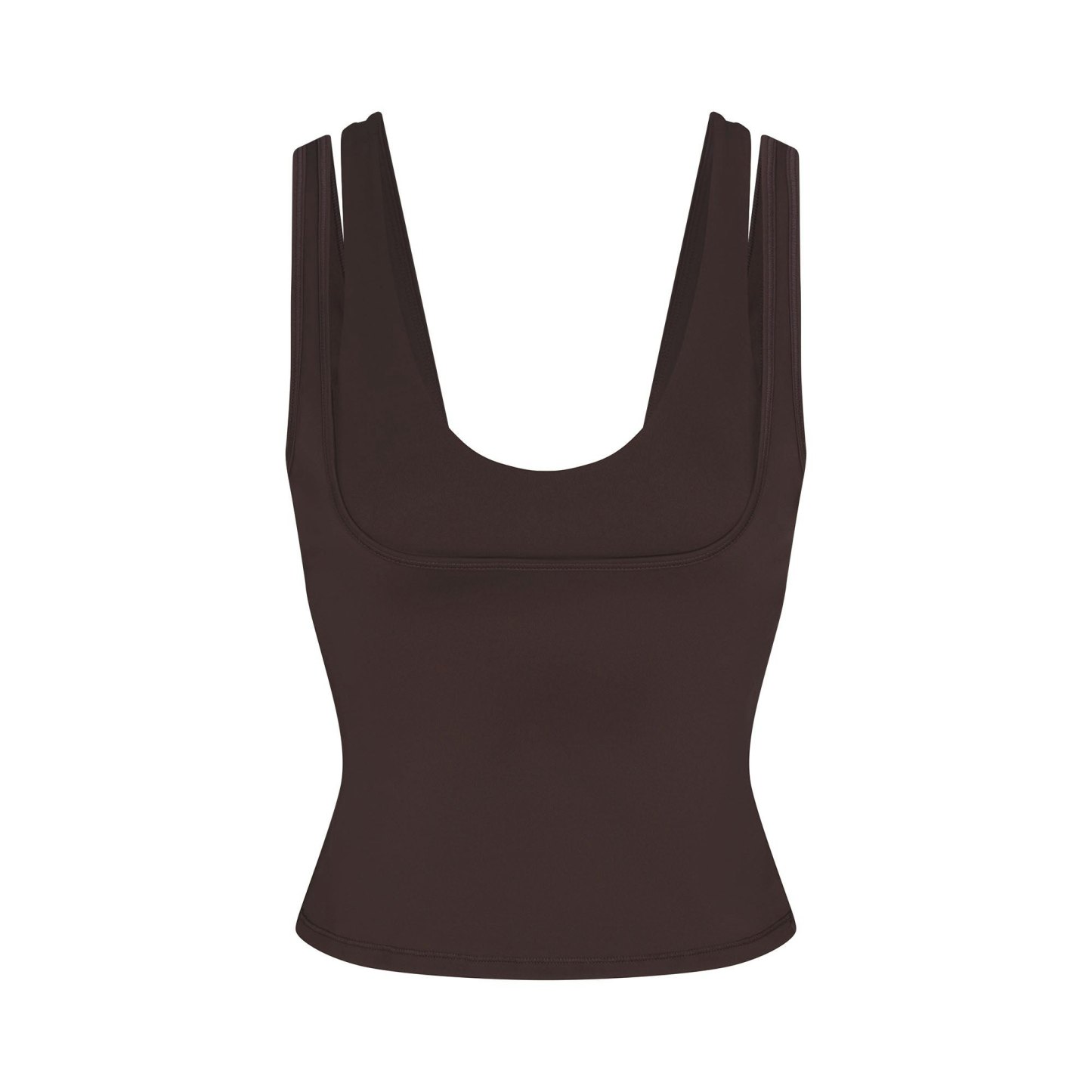 NikeSKIMS MATTE DOUBLE STRAP SCOOP TANK - DARK SEPIA - image 8