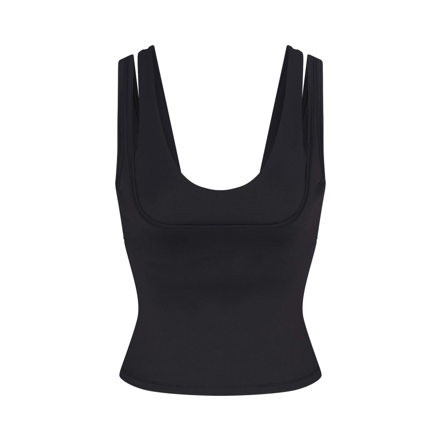 NikeSKIMS MATTE DOUBLE STRAP SCOOP TANK - OBSIDIAN - image 25