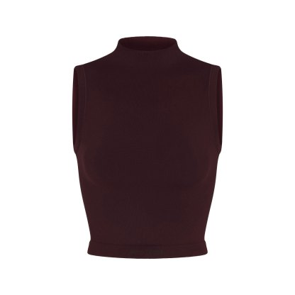 NikeSKIMS VINTAGE SEAMLESS MOCK NECK BRA TOP - CURRANT - image 40