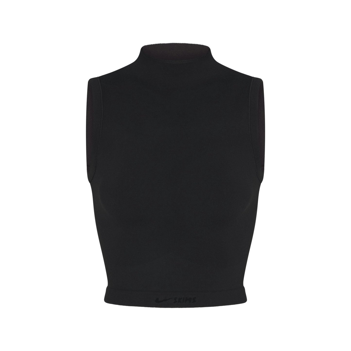 NikeSKIMS VINTAGE SEAMLESS MOCK NECK BRA TOP - OBSIDIAN - image 9