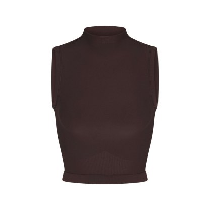 NikeSKIMS VINTAGE SEAMLESS MOCK NECK BRA TOP - PHOENIX - image 33