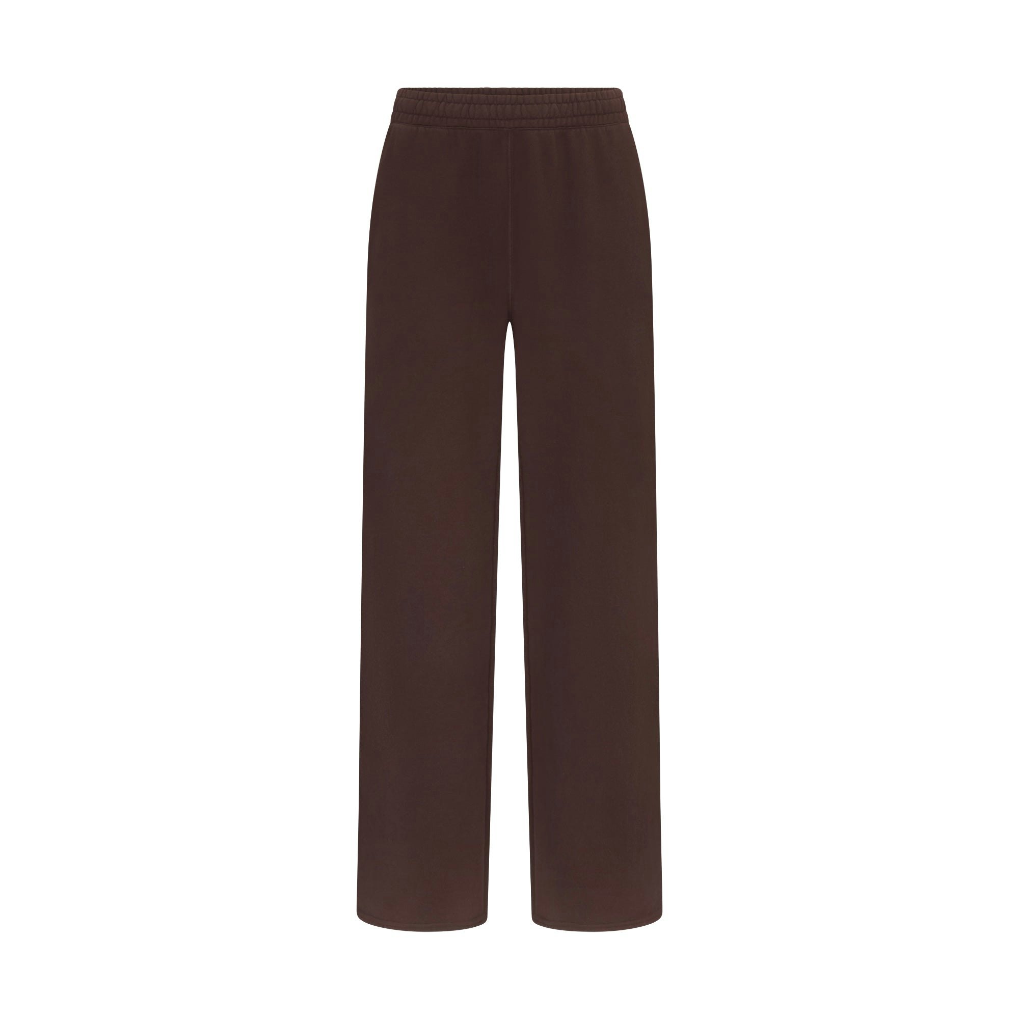 FRENCH TERRY STRAIGHT LEG PANT - ESPRESSO - image 6