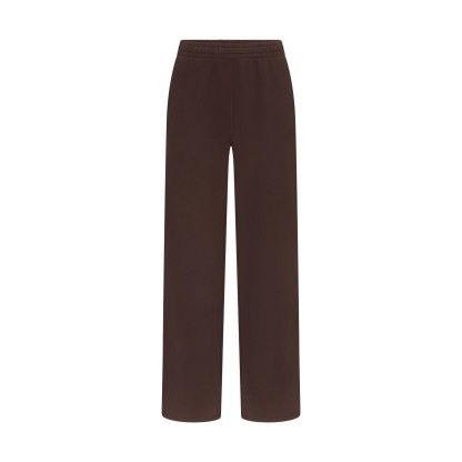 FRENCH TERRY STRAIGHT LEG PANT - ESPRESSO - image 6