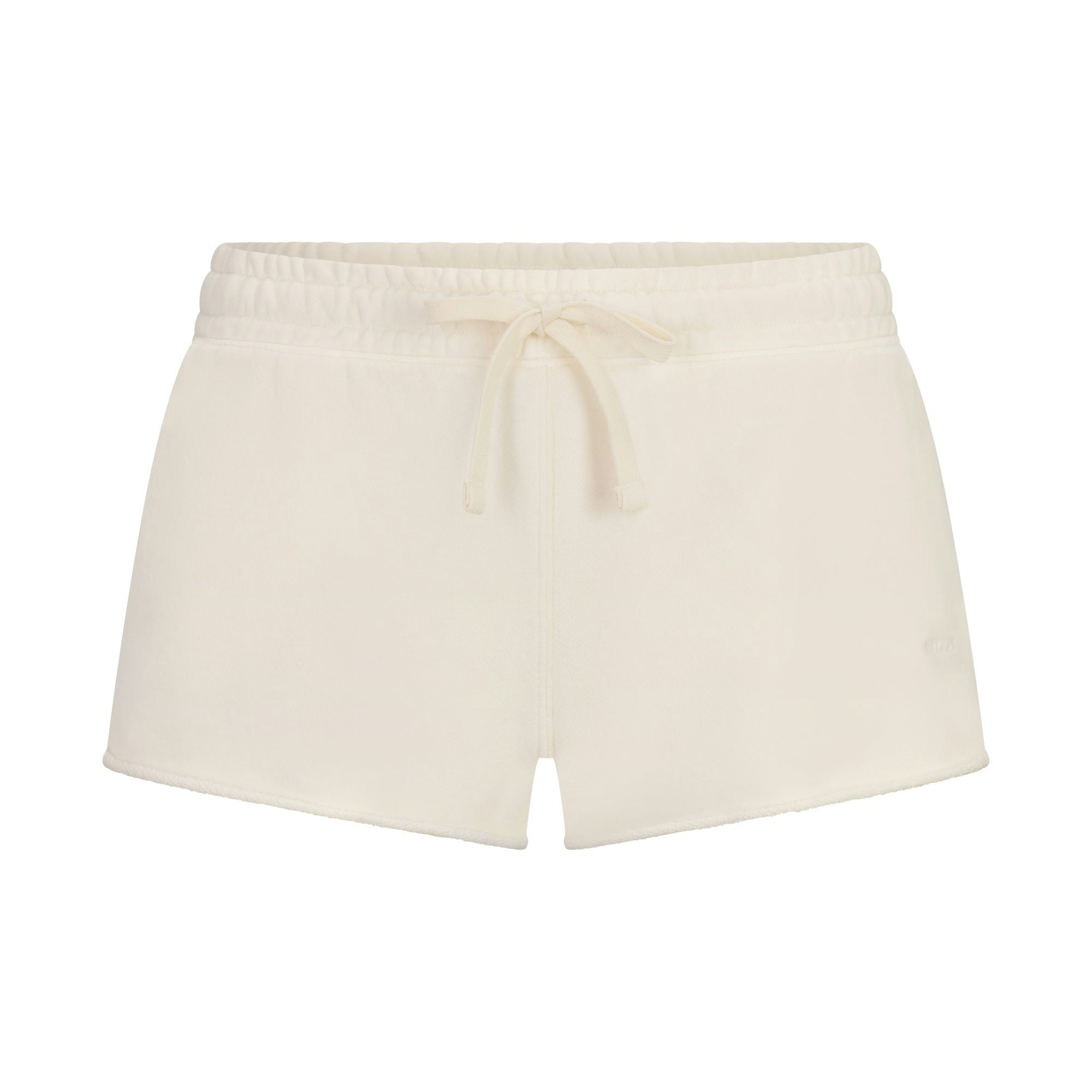 FRENCH TERRY RAW EDGE SHORT - ECRU - image 11
