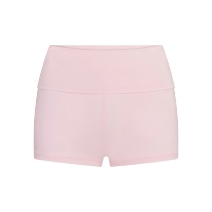 COTTON JERSEY FOLDOVER SHORT - CHERRY BLOSSOM - image 5