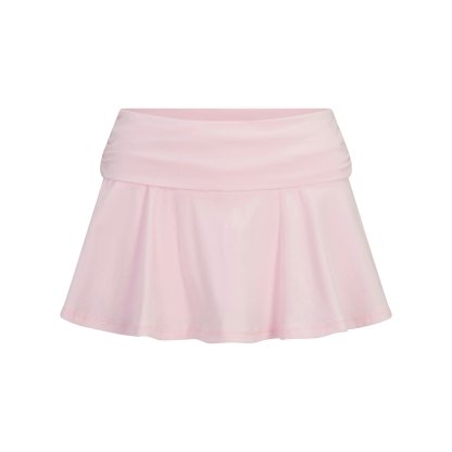COTTON JERSEY FOLDOVER MINI SKORT - CHERRY BLOSSOM - image 4