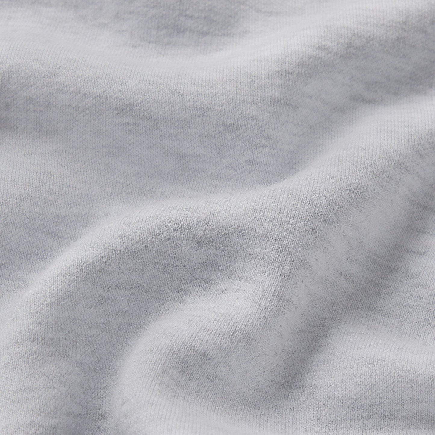 COTTON FLEECE SHRUNKEN CARDIGAN - LIGHT HEATHER GREY - image 11