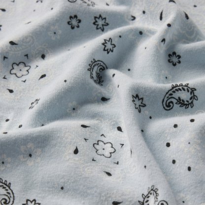 COTTON JERSEY T-SHIRT - POWDER BLUE BANDANA - image 23