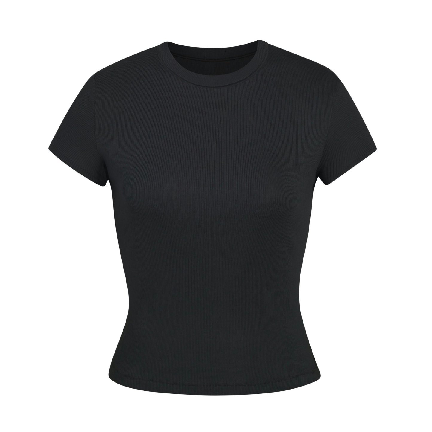 COTTON RIB T-SHIRT - SOOT - image 30