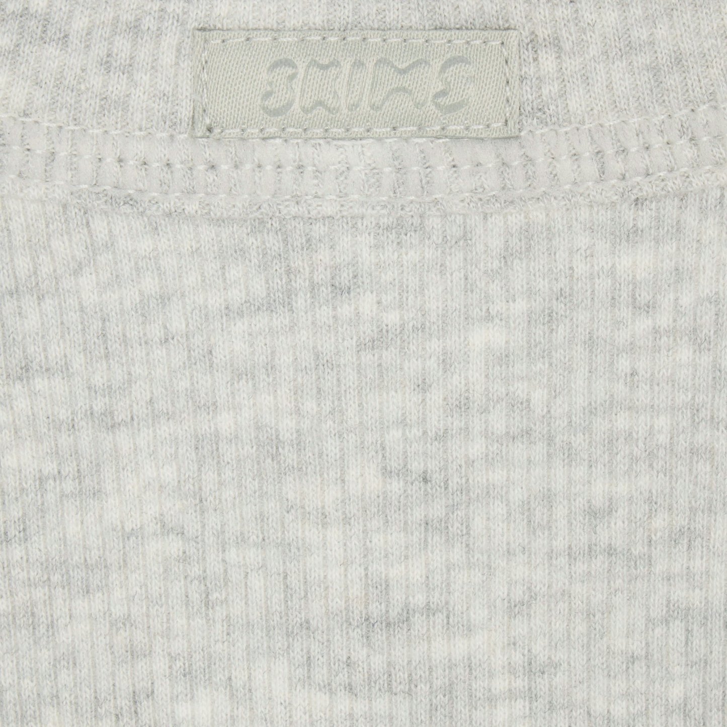 COTTON RIB SCOOP NECK TANK - LIGHT HEATHER GREY - image 4