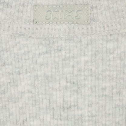 COTTON RIB SCOOP NECK TANK - LIGHT HEATHER GREY - image 4
