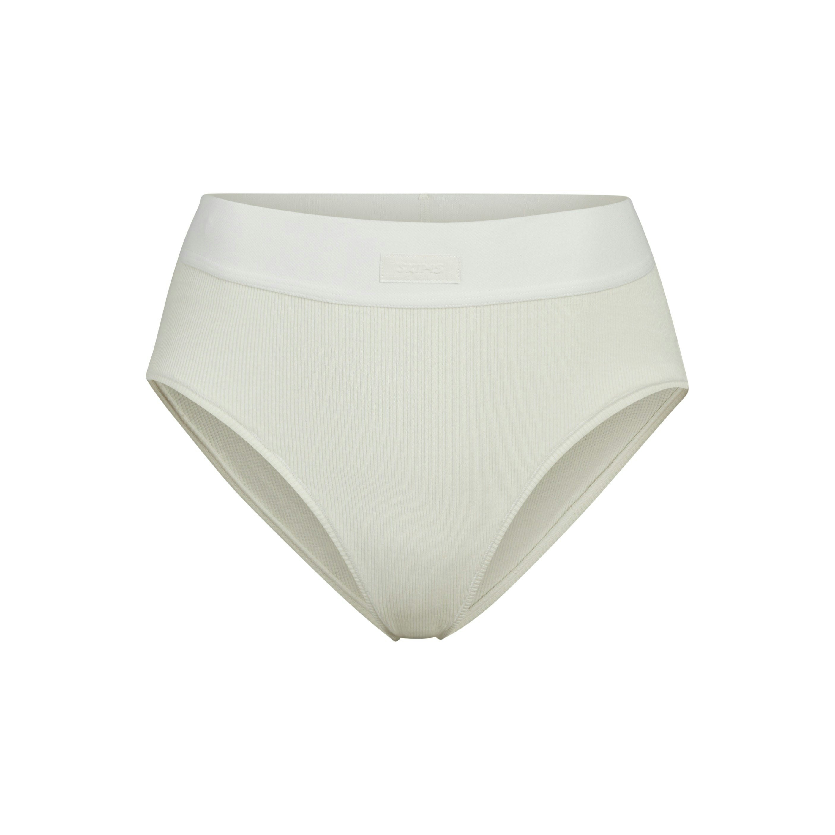 COTTON RIB BRIEF - BONE