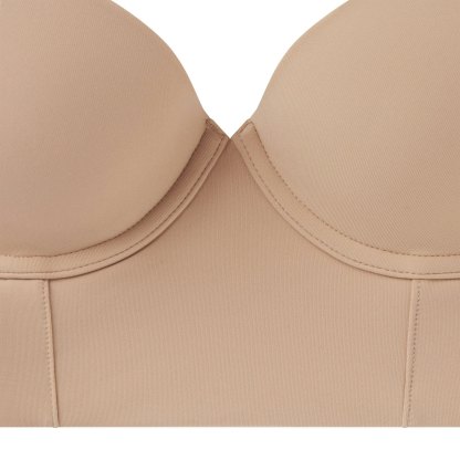 FITS EVERYBODY LOW BACK LONGLINE BRA - CLAY - image 9
