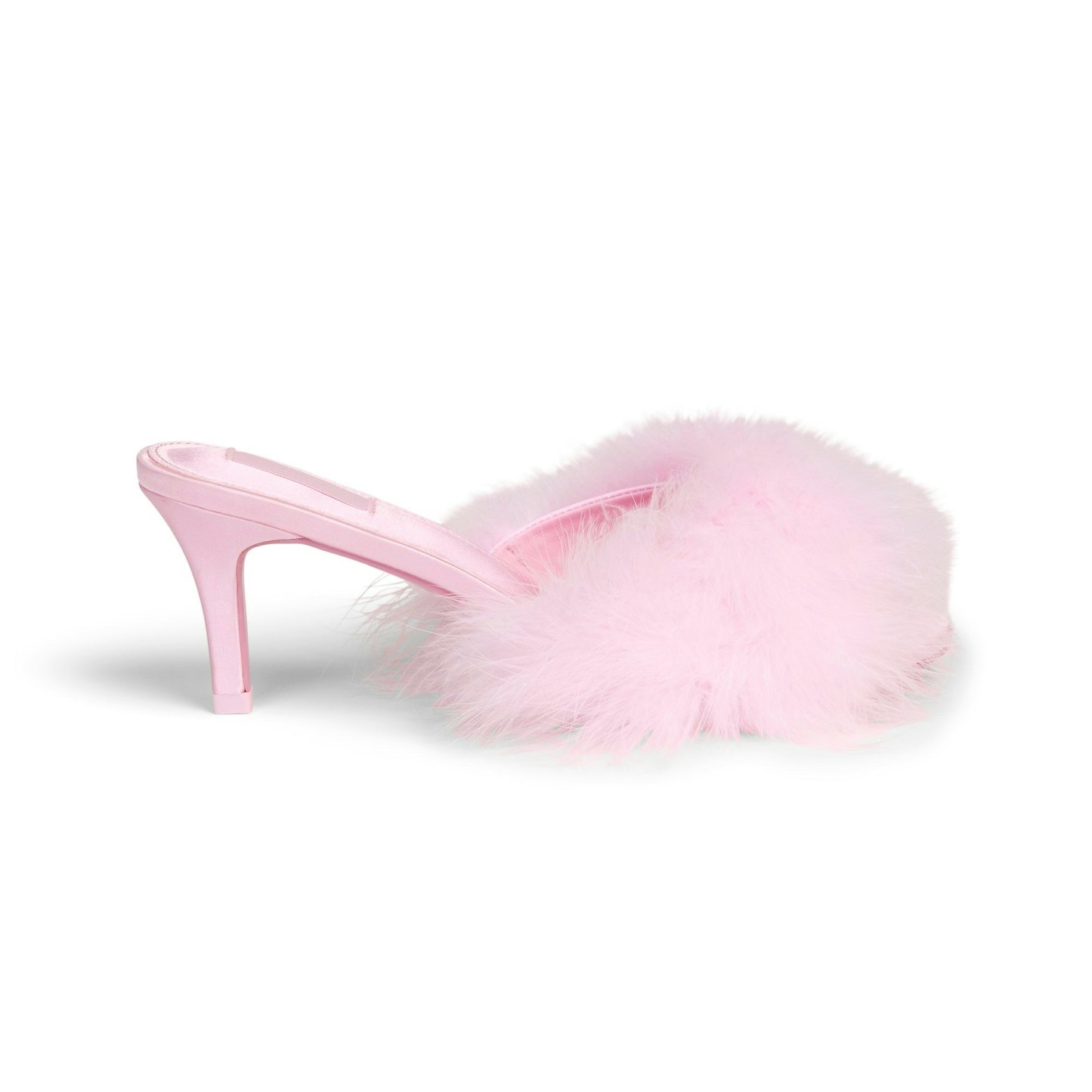 FEATHER KITTEN HEEL - CHERRY BLOSSOM