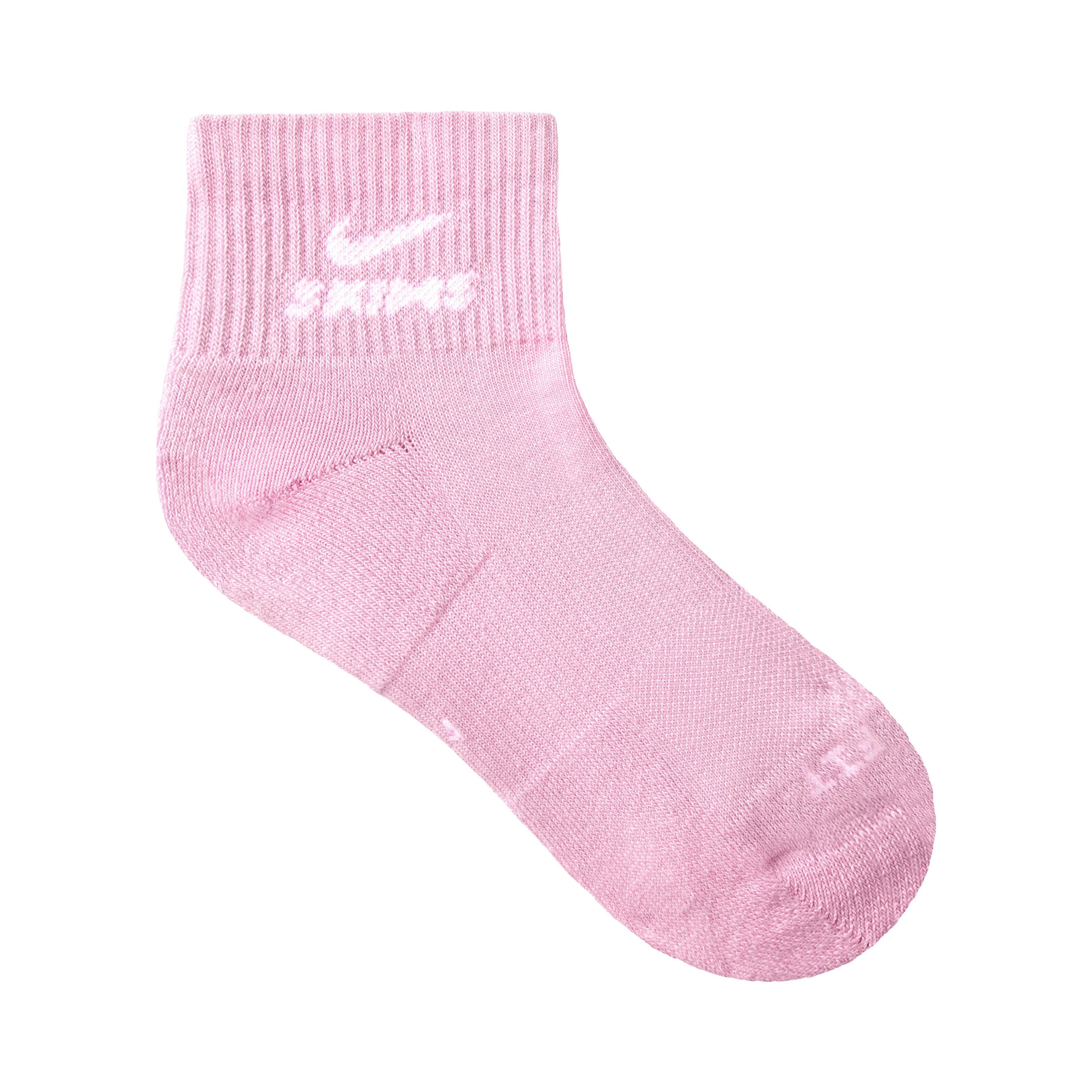 NikeSKIMS ACCESSORIES DRI-FIT™ QUARTER CREW SOCK 3-PACK - BUBBLE GUM MULTI