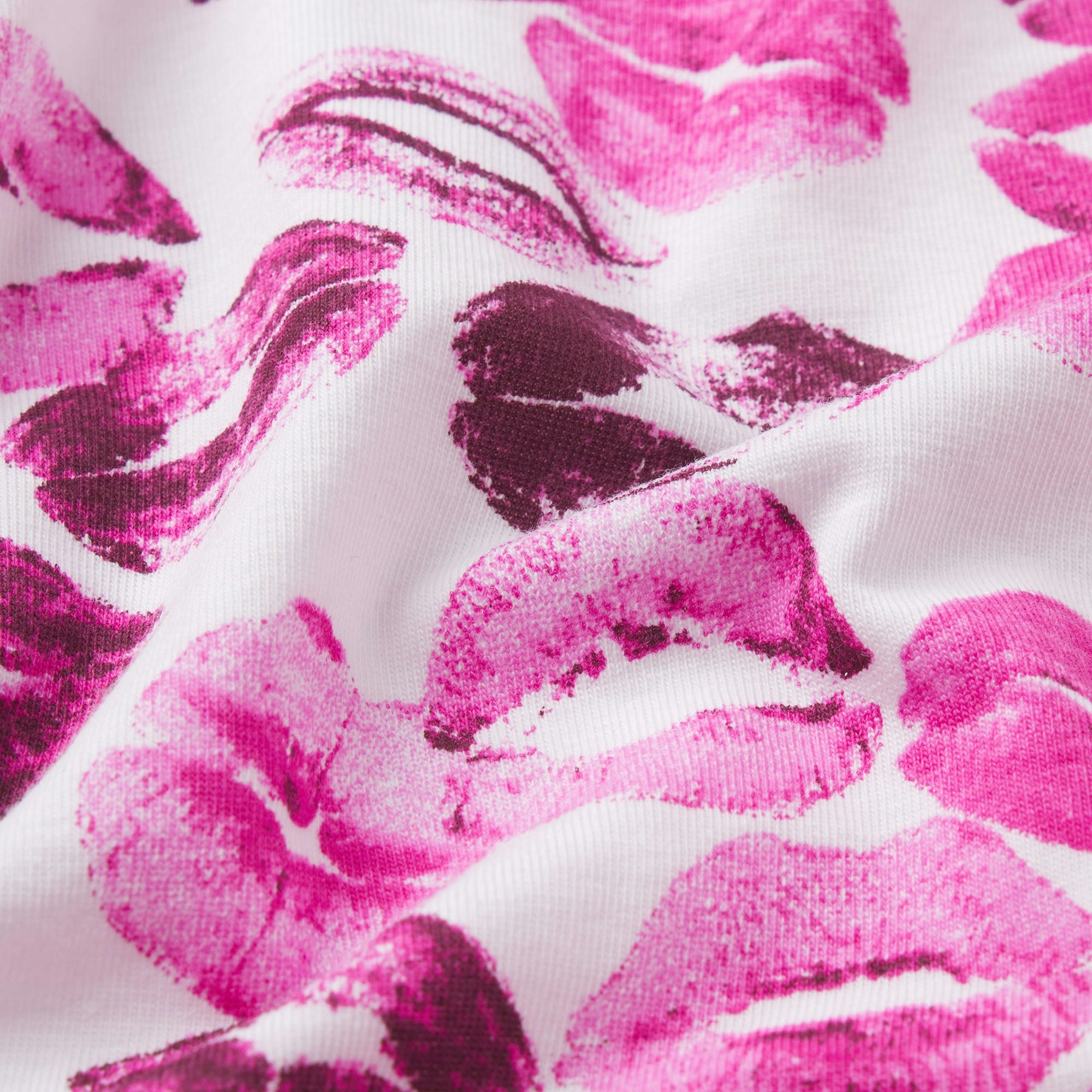 LIGHTWEIGHT COTTON LACE HIPSTER - PINK ALLOVER LIPSTICK