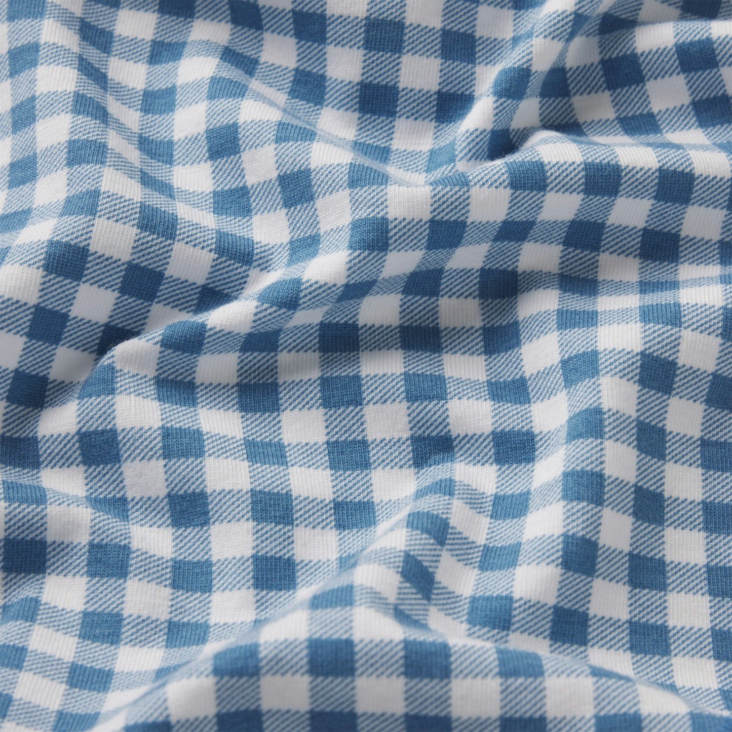 LIGHTWEIGHT COTTON LOGO PICOT STRING BIKINI - ARCTIC GINGHAM
