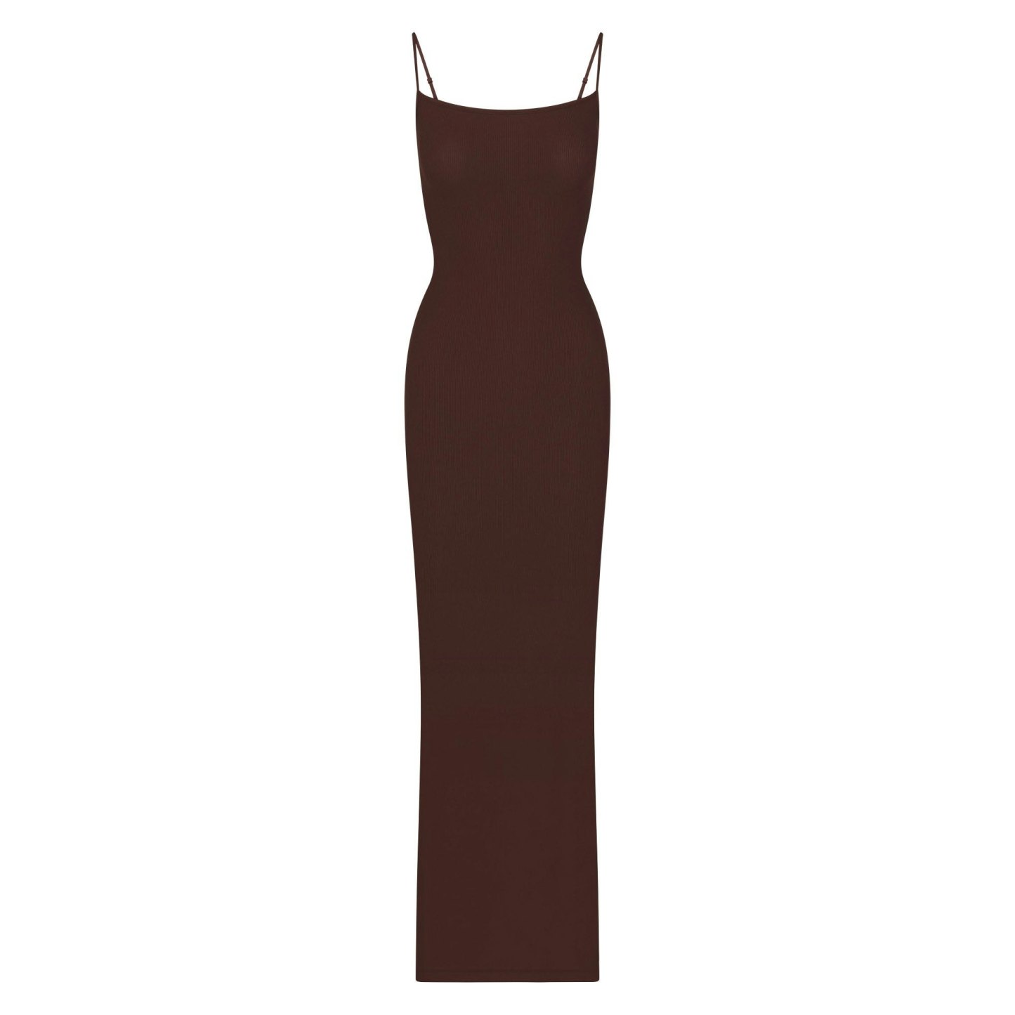 SOFT LOUNGE LONG SLIP DRESS - COCOA - image 20
