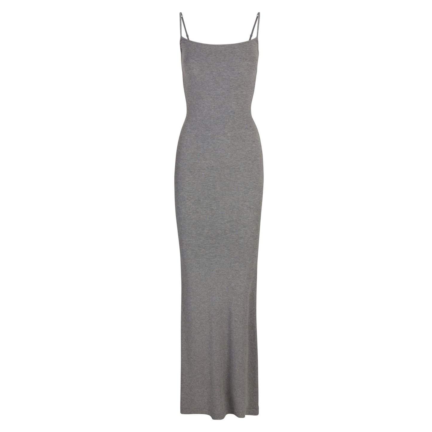 SOFT LOUNGE LONG SLIP DRESS - HEATHER GREY - image 14