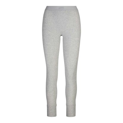 COTTON RIB LEGGING - LIGHT HEATHER GREY - image 6