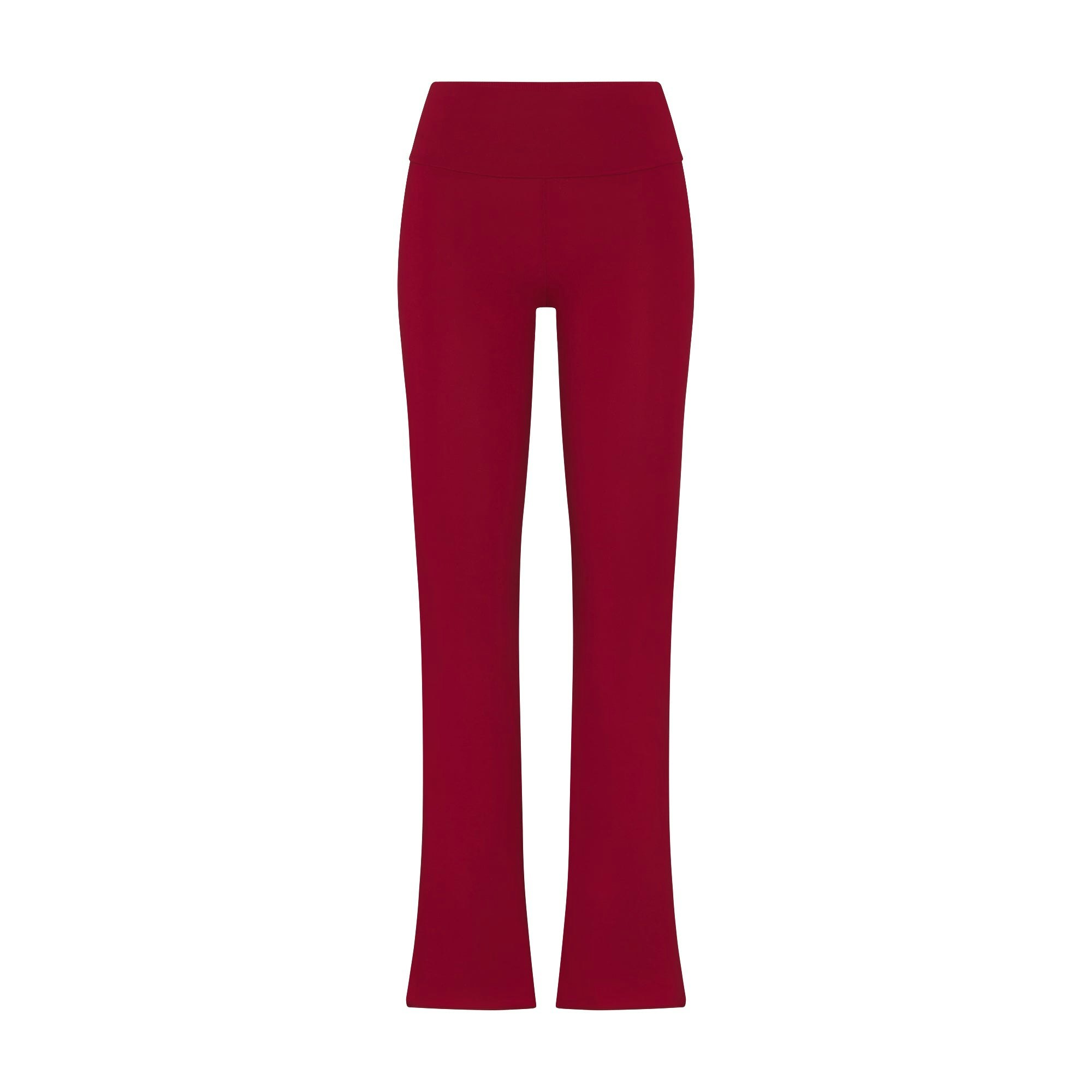 COTTON JERSEY FOLDOVER PANT - BRICK - image 18