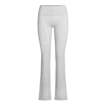 COTTON JERSEY FOLDOVER PANT - LIGHT HEATHER GREY - image 34