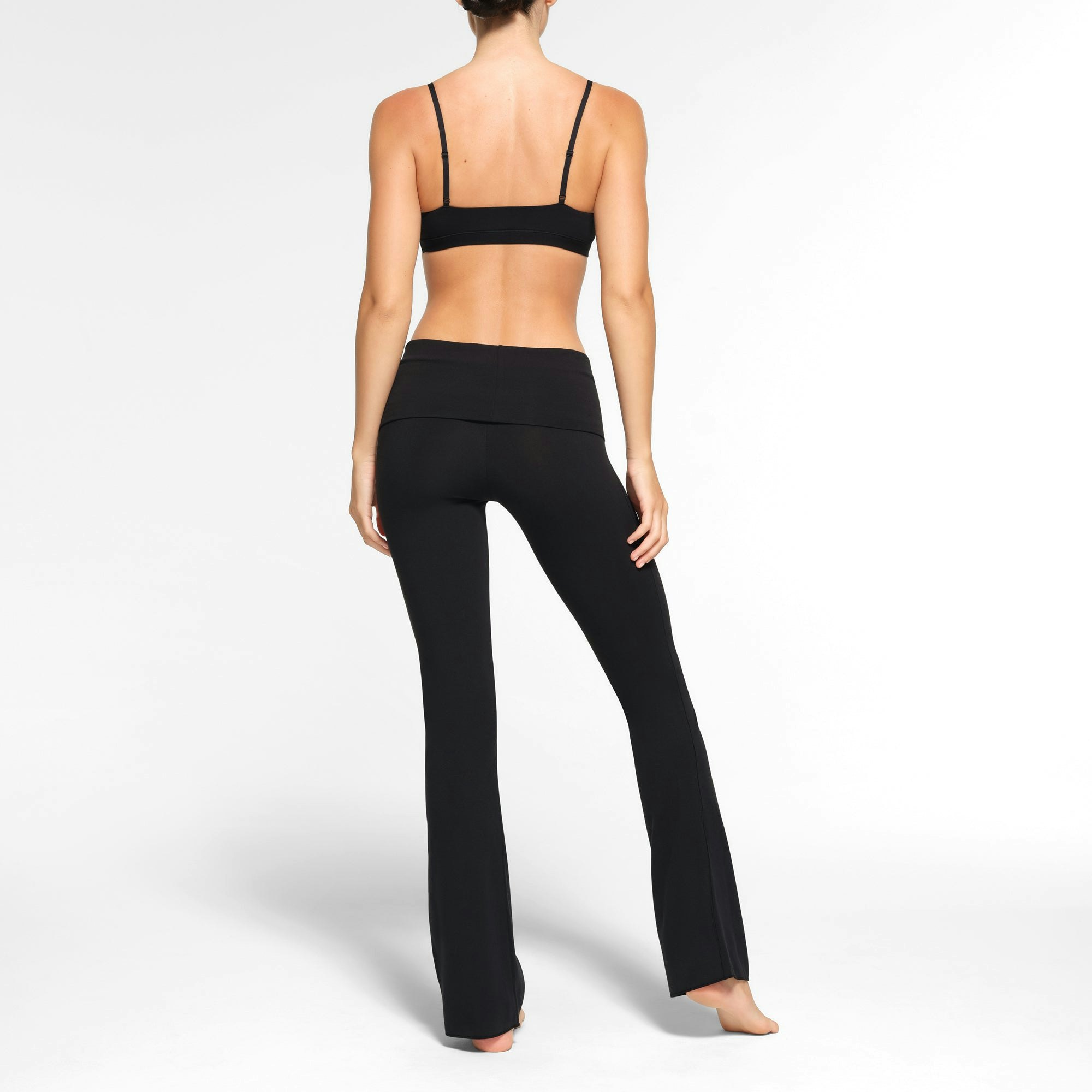 COTTON JERSEY FOLDOVER PANT - SOOT - image 3