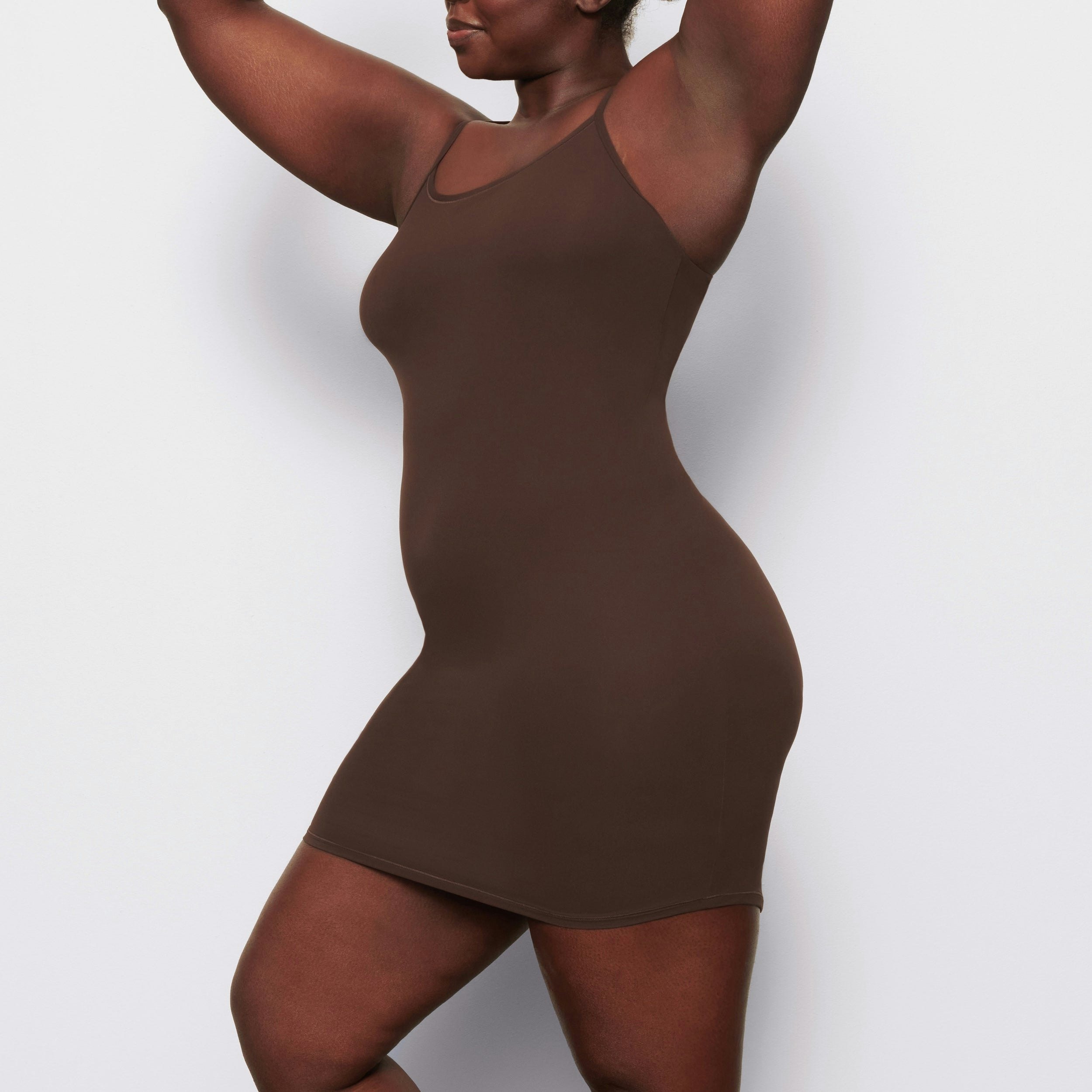 FITS EVERYBODY SLIP DRESS - COCOA - image 27