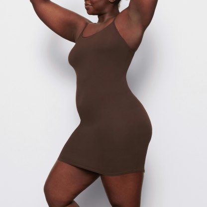 FITS EVERYBODY SLIP DRESS - COCOA - image 27