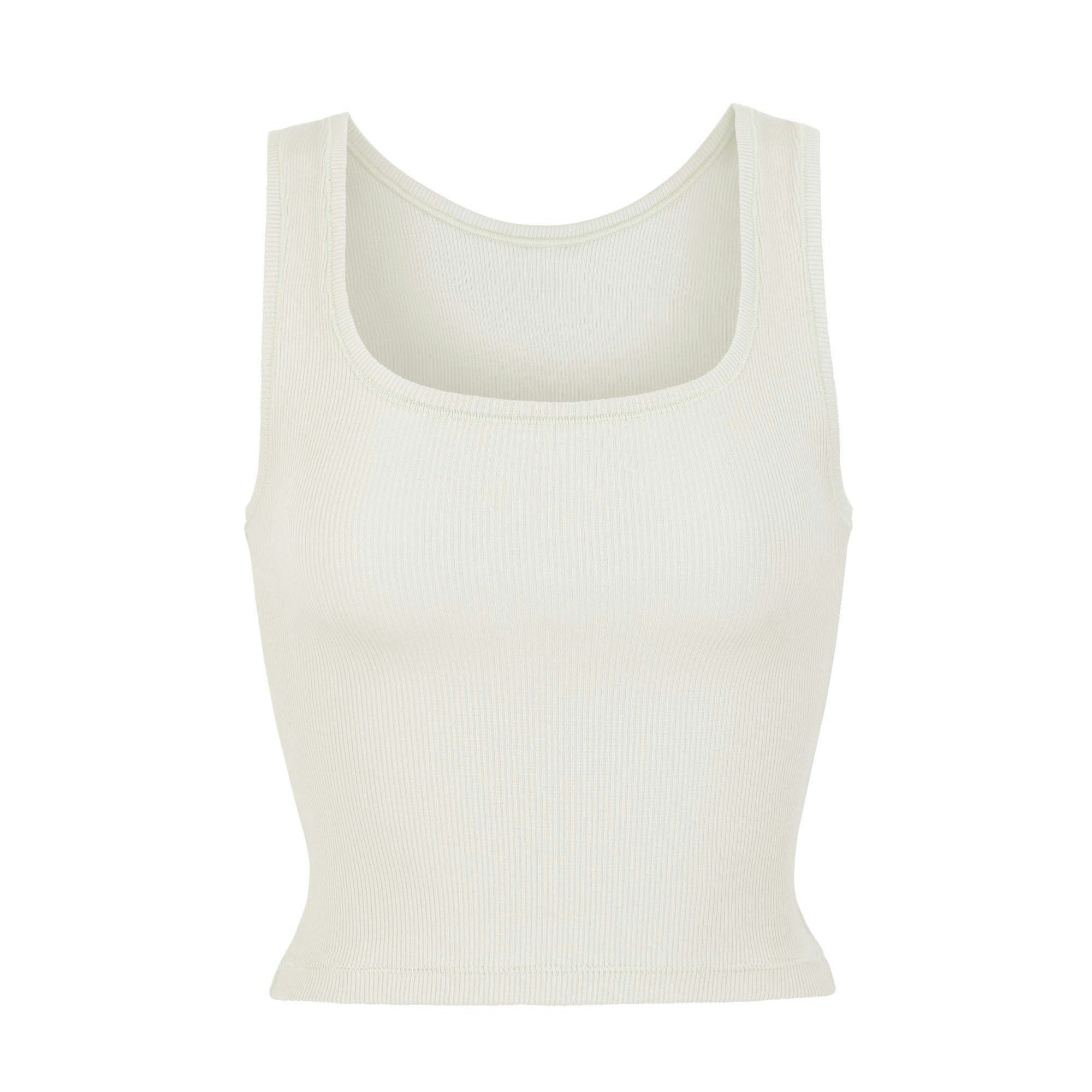 COTTON RIB TANK - BONE - image 22