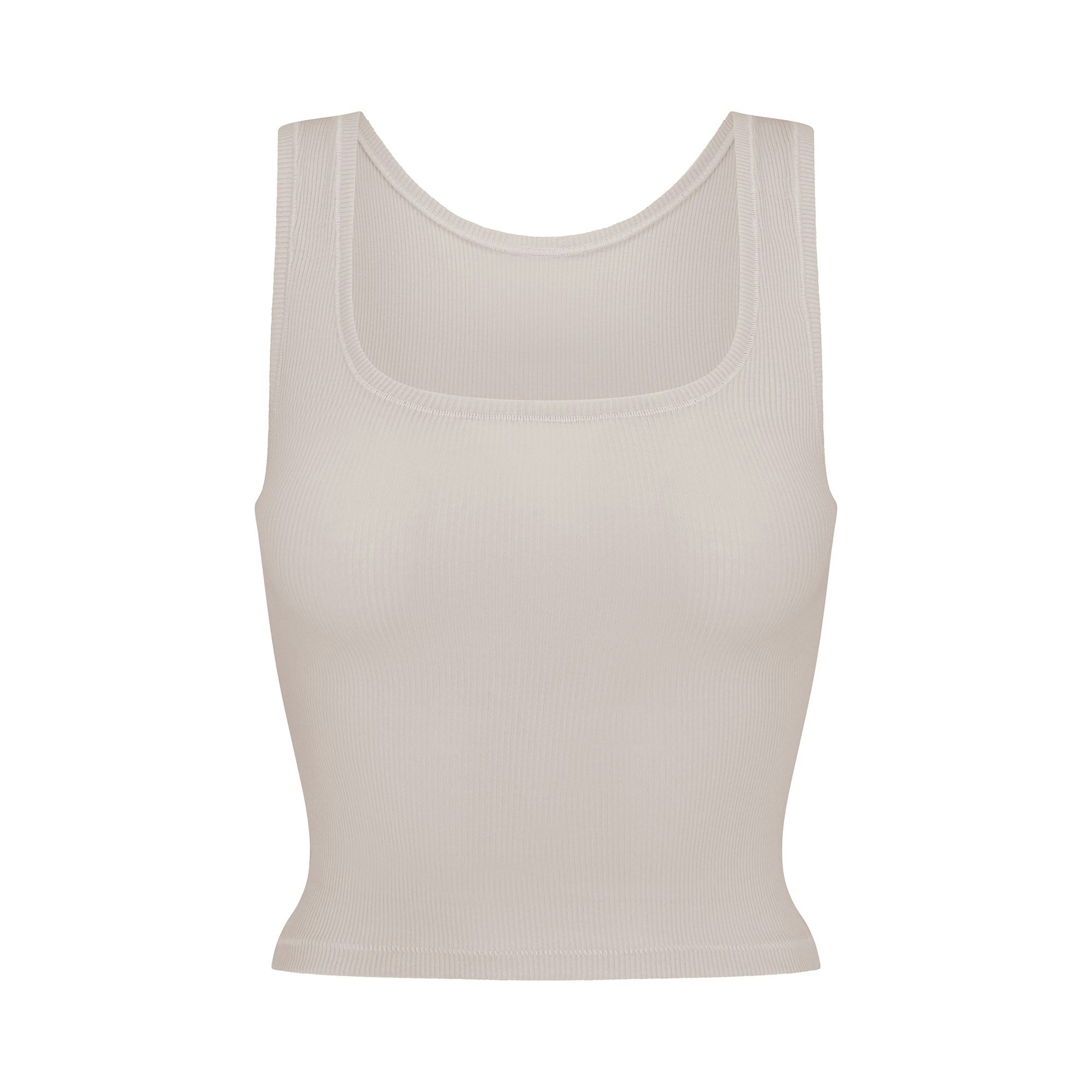 COTTON RIB TANK - STONE - image 27