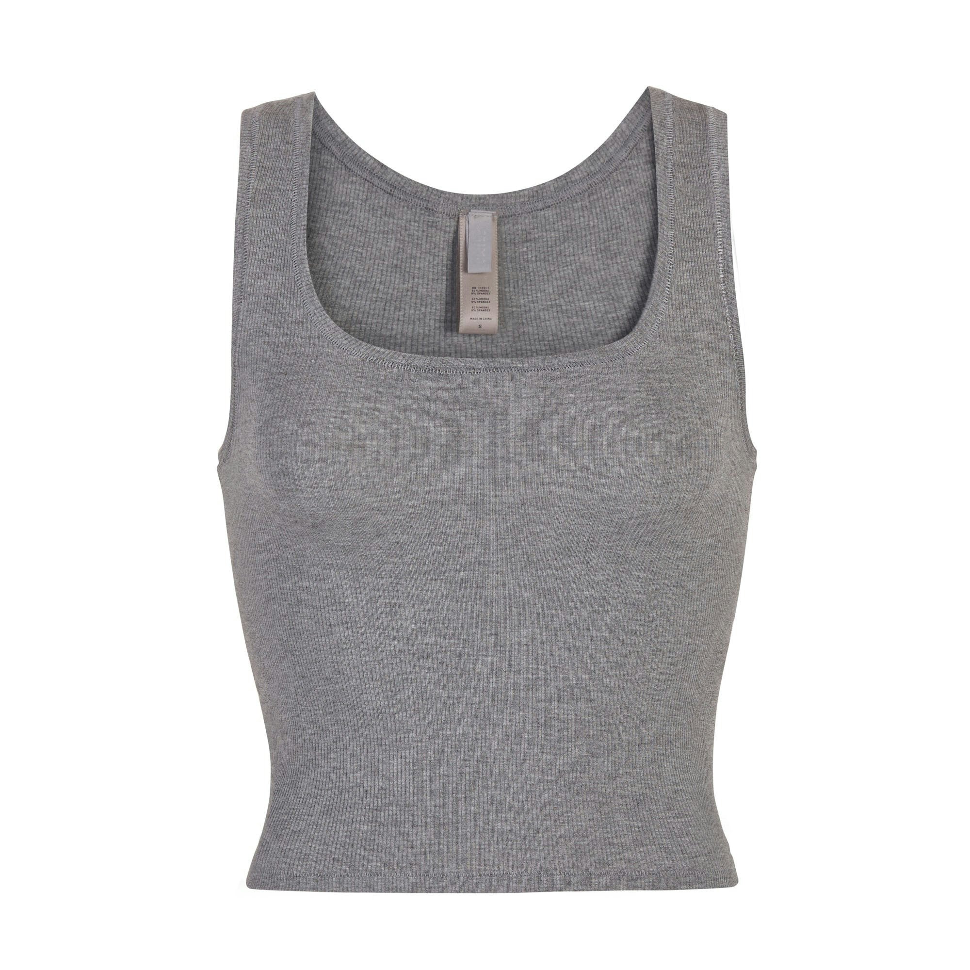 SOFT LOUNGE TANK - HEATHER GREY - image 15