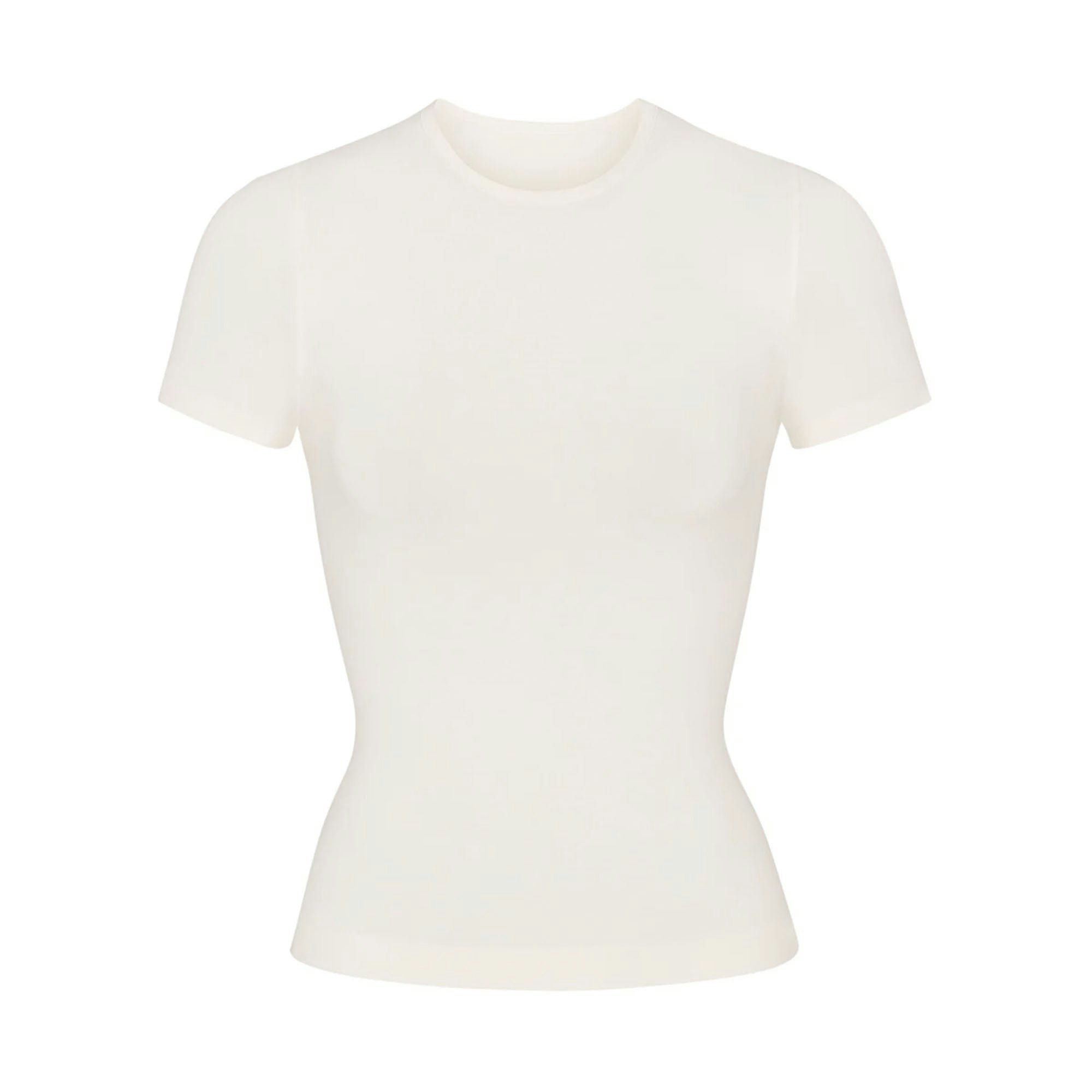 SOFT SMOOTHING SEAMLESS T-SHIRT - MARBLE - image 10