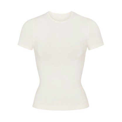 SOFT SMOOTHING SEAMLESS T-SHIRT - MARBLE - image 10