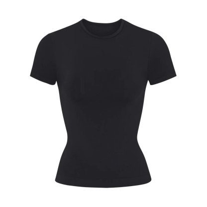 SOFT SMOOTHING SEAMLESS T-SHIRT - ONYX - image 5