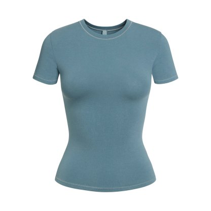 COTTON JERSEY T-SHIRT - KYANITE - image 57