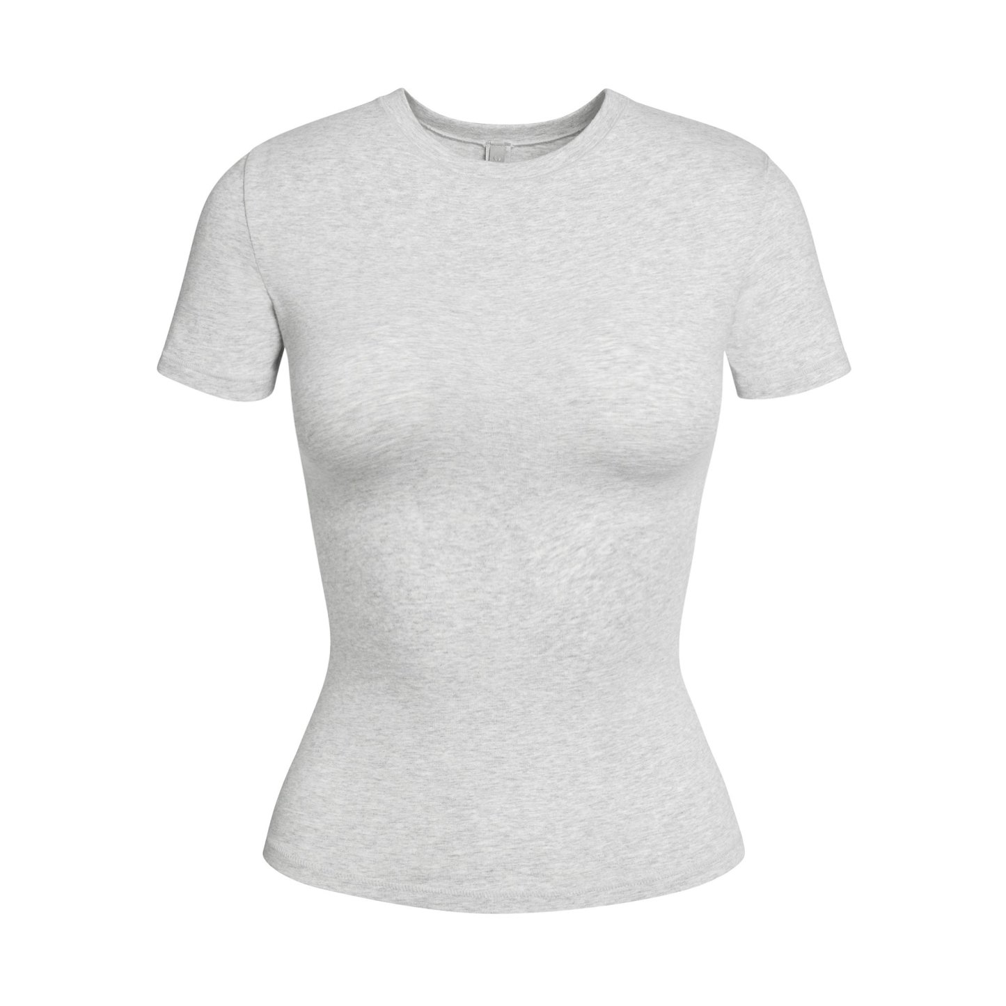 COTTON JERSEY T-SHIRT - LIGHT HEATHER GREY - image 45