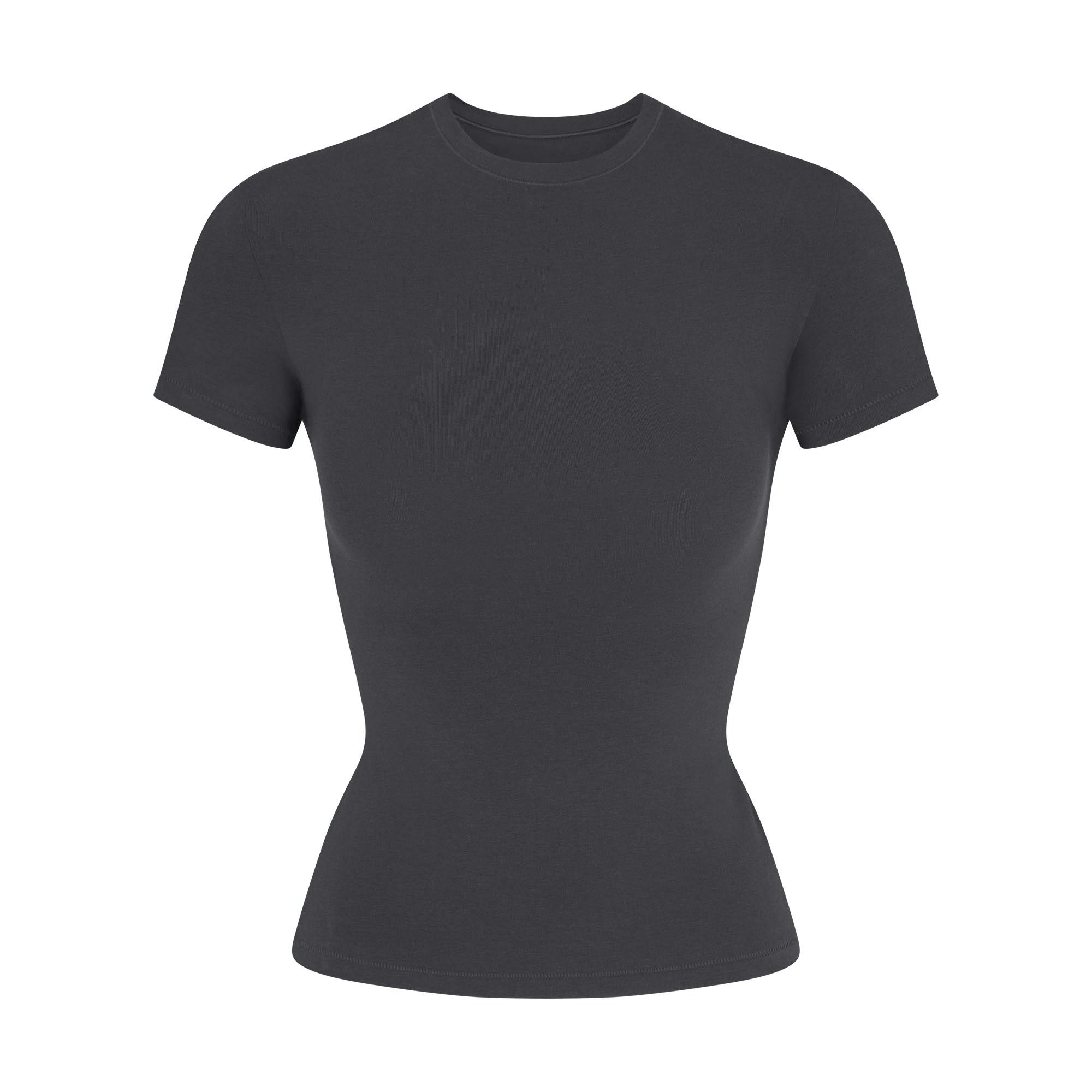 COTTON JERSEY T-SHIRT - SOOT - image 7